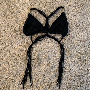 Abercrombie and Fitch Black Bikini Top Size XS
